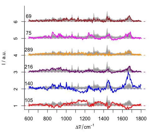 The suspected outlier spectra.